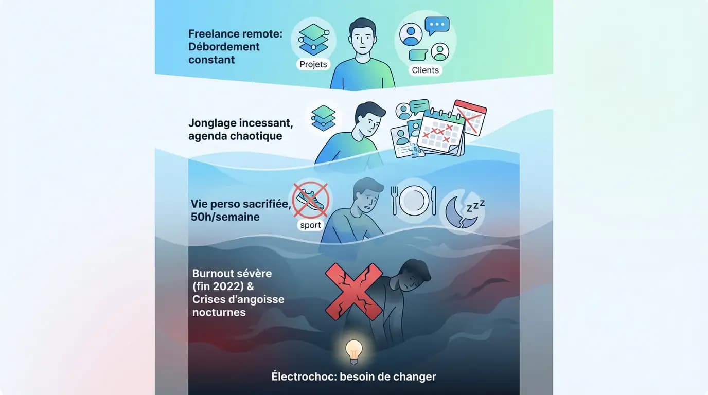 avant reclaimai la noyade du freelance en remote