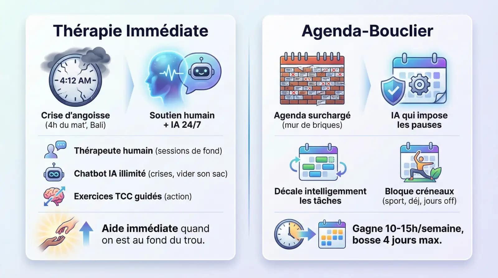 combattre le burnout a distance therapie and agenda
